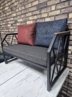 Cafe için döşemeli sedir oturma grubu — özel ölçü üretim
