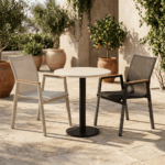 Mermer Masa — Mermer Tablalı Cafe Masası - Görsel 2