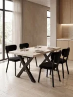 Elma Sandalye — Metal İskeletli Cafe & Restoran Sandalyesi - Görsel 4